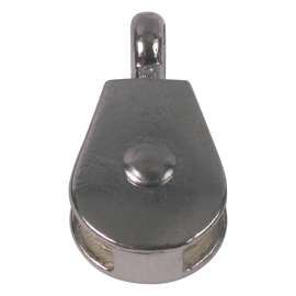 Ben-Mor 77084 Pulley, 1-1/2 in Rope, Fixed Eye Attachment, Zinc