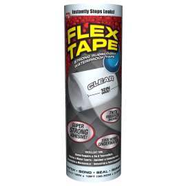 Flex Seal TFSCLRR1210 Repair Tape, 10 ft L, 12 in W, Clear