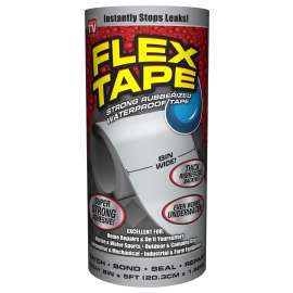 Flex Seal TFSGRYR0805 Repair Tape, 5 ft L, 8 in W, Gray