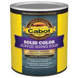 Cabot 800 Series 140.0000807.005 Solid Color Siding Stain, Natural Flat, Liquid, 1 qt, Can