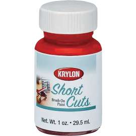 Krylon KSCB005 Brush-On Paint, High-Gloss, Red Pepper, 1 oz, Bottle