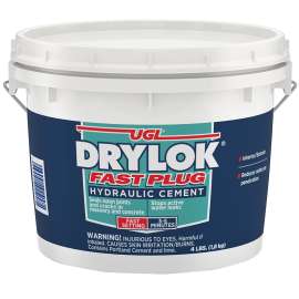 UGL Fast Plug Series 00917 Hydraulic Cement, Gray, Powder, 4 lb