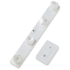 LIGHT IT 30036-308 FastTrack Light Set, AA Battery, Alkaline Battery, 4-Lamp, LED Lamp, 55 Lumens, 4000 K Color Temp