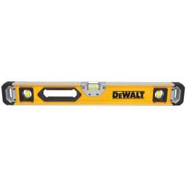 DeWALT DWHT43224 Box Beam Level, 24 in L, 3-Vial, 1-Hang Hole, Non-Magnetic, Aluminum