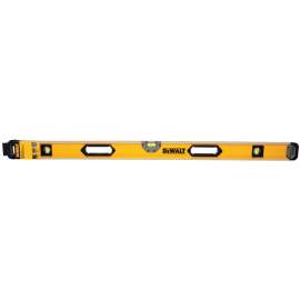 DeWALT DWHT43248 Box Beam Level, 48 in L, 3-Vial, 2-Hang Hole, Non-Magnetic, Aluminum
