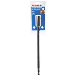 Lenox 3084310X Hole Saw Extension, 3/8 in Shank, 10 in L, Hex Shank