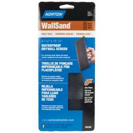 NORTON 07660768320 Drywall Sanding Screen, 11-1/4 in L, 4-3/16 in W, 150 Grit, Medium, Paper Abrasive, 2-Sheet