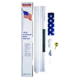 Valley Forge SFP18F-S In-Ground Pole Kit, Polycotton