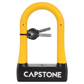 KENT 67225 Bike U-Lock with Key, Standard, Brass/Steel, Black, Vinyl