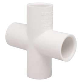 IPEX 435472 Pipe Cross, 1-1/4 in, PVC, SCH 40 Schedule