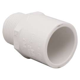 IPEX 435617 Pipe Adapter, 1 x 3/8 in, Male, PVC, SCH 40 Schedule