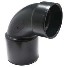 IPEX 027663 Closet Bend Pipe Elbow, 4 x 3 in, Spigot x Hub, Plastic