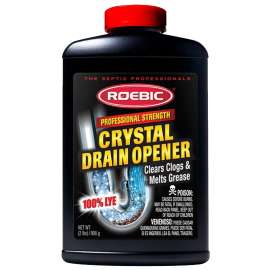 ROEBIC HD-CRY-DO Drain Opener, Granular, White, 2 lb Bottle