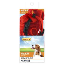 RUFFIN'IT 41473 Adjustable Harness, 3/4 in x 20 to 28 in, Fastening Method: Buckle, Nylon Harness, Assorted