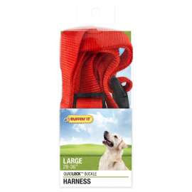 RUFFIN'IT 41476 Adjustable Harness, 1 in x 28 to 36 in, Fastening Method: Buckle, Nylon Harness, Assorted