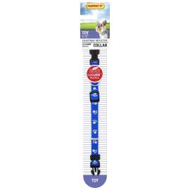 RUFFIN'IT 39201 Reflective Dog Collar, 8 to 12 in L Collar, 3/8 in W Collar, Nylon, Assorted