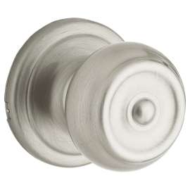 Weiser Phoenix Series 9GA1010-011 Passage Door Knob, 2-3/16 in Dia Knob, Satin Nickel