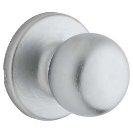 Weiser Fairfax Series GAC101 F26D B 6LS Passage Door Knob, 1-15/16 in Dia Knob, Satin Chrome
