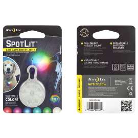 Nite Ize SPOTLIT Series SGS-07S-R6 LED Carabiner Light, Lithium Battery, LED Lamp, 20 hr Run Time
