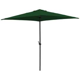 Seasonal Trends UMQ65BKOBD-01 Market Umbrella, 7.8 ft H, 6.5 ft W Canopy, 6.5 ft L Canopy, Square Canopy