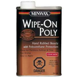 Minwax 39103 Polyurethane, Satin, Liquid, Clear, 946 mL