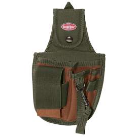 Bucket Boss 54120 Rear Guard Pouch, 5-Pocket, Poly Ripstop Fabric, Brown/Green, 6 in W, 10 in H, 1-1/2 in D