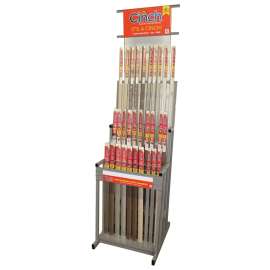 Loxcreen FADISP1824 Display Rack, Aluminum/Wood