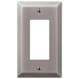 Amerelle Century 163RAN Wallplate, 4-15/16 in L, 2-7/8 in W, 1 -Gang, Steel, Antique Nickel
