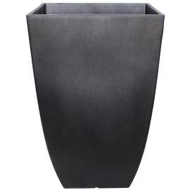 Southern Patio HDR-019275 Newland Planter, 16 in W, 16 in D, Square, Resin, Coffee