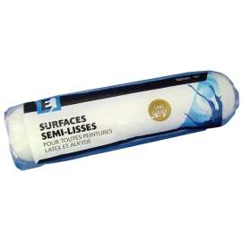 NOUR 2410PP Lint-Free Roller Refill, 10 mm Thick Nap, 240 mm L, Nylon/Polyester Cover