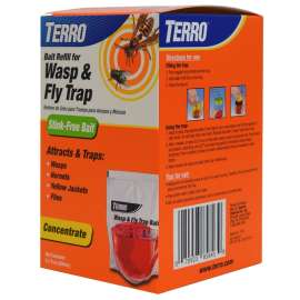 TERRO T513 Wasp and Fly Trap, Liquid, Vinegar, 6.7 fl-oz