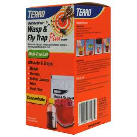 TERRO T515 Wasp and Fly Trap, Liquid, Vinegar, 14 fl-oz