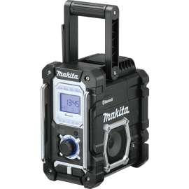 Makita XRM06B Jobsite Radio, Tool Only, 7.2 to 18 V, 5 Ah, Wireless, 35 hr Battery Life, Includes: A/C Adapter
