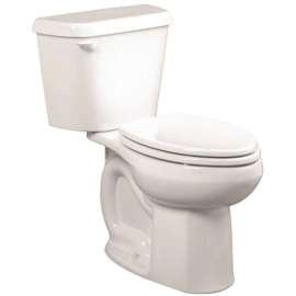 American Standard Colony Series 751CA101.020 Complete Toilet, Elongated Bowl, 1.28 gpf Flush, 12 in Rough-In, White