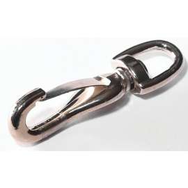 BARON 334M-1/4 Snap Hook, 20 lb Working Load, Malleable Iron, Nickel