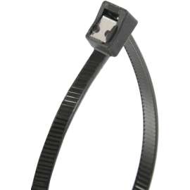 GB 46-311UVBSC Cable Tie, Double-Lock Locking, 6/6 Nylon, Black