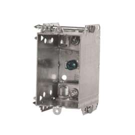 HUBBELL 2104LNUBAR Device Box, 1 -Gang, Metal
