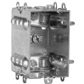 HUBBELL 1104LHUVP6 Device Box, 1 -Gang, Metal