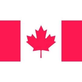 Flying Colors 34-002412Q Canada Flag, 12 in W, 24 in H, Polyester