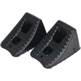 FloTool 11930 Wheel Chock, 9 in L, 5 in W, 6 in H, Plastic
