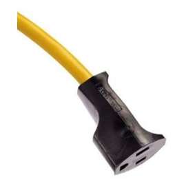 CCI 510521 Extension Cord, 14 AWG Cable, 15 m L, 15 A, 125 V, Black/Yellow