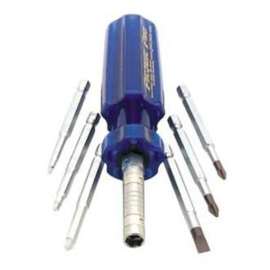 PICQUIC SUPER 8 Plus 98880 Multi-Bit Screwdriver, #1, #2, #3 Robertson, #1, #2 Phillips, 3/16 in, 1/4 in Slotted Drive