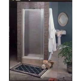 Maax 136425-965-084 Pivolok Deluxe Shower Door, Texture Glass, Framed Frame, Aluminum Frame