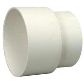 IPEX 40704 Pipe Adapter, 4 in, Spigot Hub x Hub, PVC, White