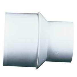 IPEX 40934 Extended Pipe Adapter Bushing, 4 x 3 in, Spigot x Hub, PVC, White