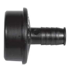 IPEX 027278 Dishwasher Pipe Adapter, 1-1/2 x 1/2 in, Spigot x Barb, ABS, Black