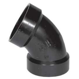IPEX 027263 Pipe Elbow, 3 in, Hub, 60 deg Angle, ABS, SCH 40 Schedule
