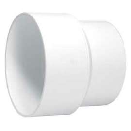 IPEX 040654 BDS Reducing Coupling, 4 x 3 in, Hub, PVC, White