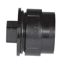 IPEX 027707 Cleanout Adapter with Plug, 2 in, Spigot x FPT, Black, SCH 40 Schedule