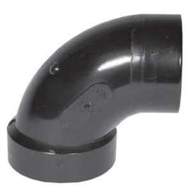 IPEX 027232 Pipe Elbow, 2 in, Hub x Spigot, 90 deg Angle, ABS, SCH 40 Schedule